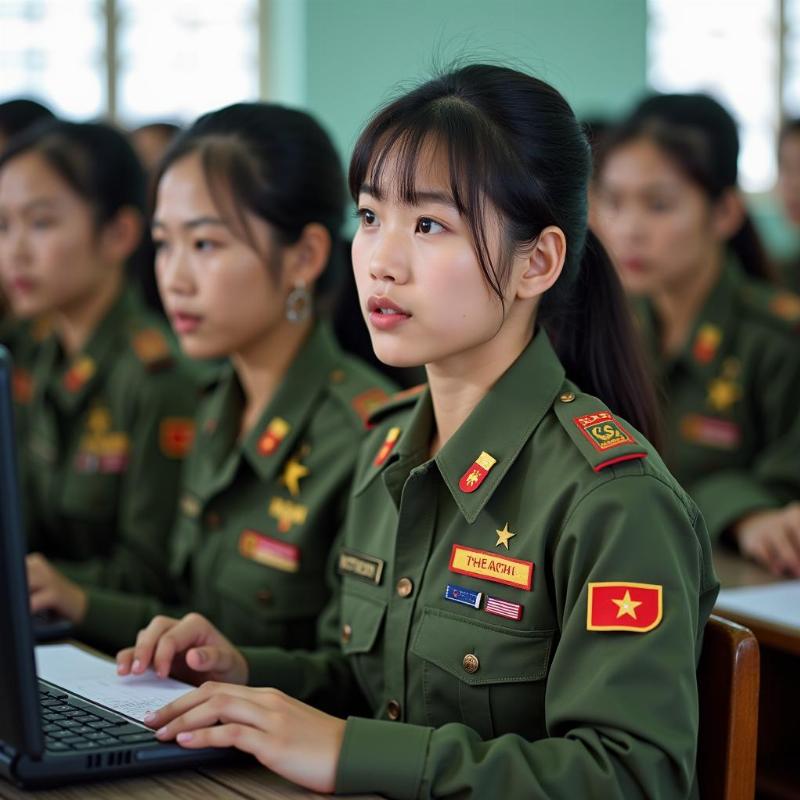 Sinh vien MTA ren luyen hoc tap va ky luat trong moi truong quan doi